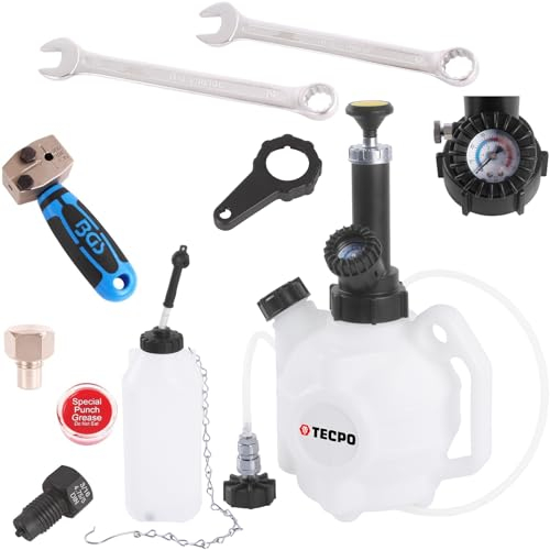 Bremsenentlüftungsgerät Bremsflüssigkeitwechselgerät 4L+ 1L + Werkstattwageneinlage Bördelgerät DIN 4,75mm (3/16)