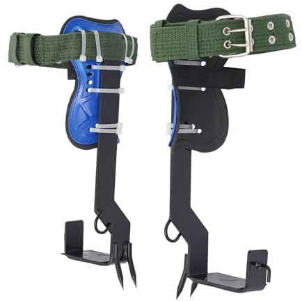DSYOGX Set per arrampicata su alberi, Set di attrezzatura regolabile per arrampicata su alberi, 1 paio di strumenti per arrampicarsi sugli alberi con cinture di sicurezza, cinturini per piedi e