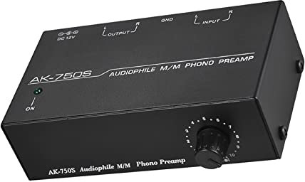 Solinder Preamplificatore audiofilo M/M Phono Preamp preamplificatore con regolatori di livello RCA Input & Output Interfaces