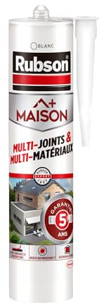 Rubson – Mastic Maison Multi-Joints & Multi-Matériaux Blanc (cartouche de 280 ml) – Mastic silicone neutre nouvelle génération multi-fonctions – Etanche avec formule sans odeur