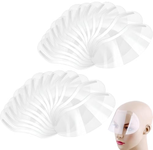 50 Stück Augenschutz Nach Augen Op,Augenschutz Haare Waschen,Visier,Duschvisiergesichtsschutz,Transparent Weich,Gesichtsschutz,Für Haar Schneiden Färbung Augenschutz Makeup Wimpernverlängerung