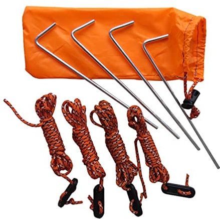 TOYANDONA Zeltnägel Zeltseil Zeltschnur Zeltzubehör Aufbewahrungstasche Für Outdoor-Reisen Camping Und Wandern Aus Stahl Und Kunststoff Langlebig Und Leicht