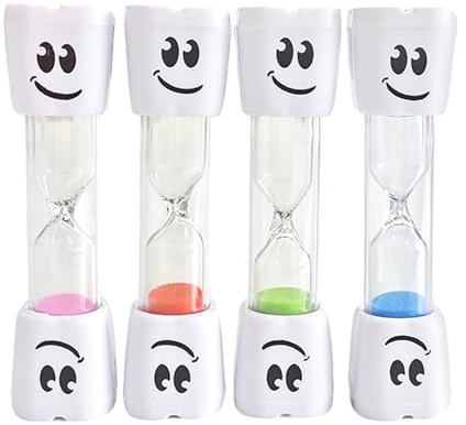 sabliers Minutes pour brossage des Dents Enfants, sablier éducatif pour Apprentissage du Temps, Jeux, Lecture et routines Quotidiennes (4)