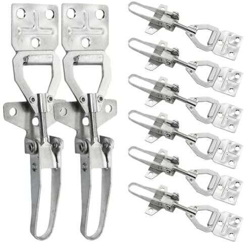 Luxshiny Beehive Connectors 8Pcs Lockable Buckle for Beekeeping Supplies Adjustable Clamp Latch for Bee Farm Equipment and Box Tools