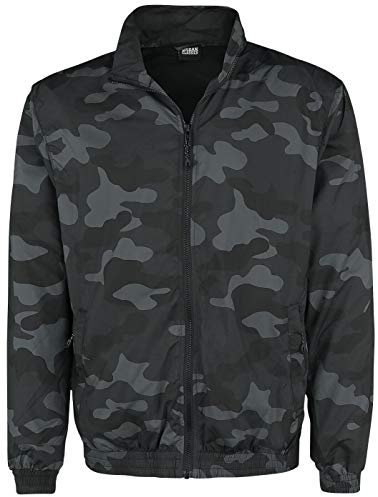 Urban Classics Herren Camo Track Jacket Sportjacke, Mehrfarbig (Darkcamo 00707), Large (Herstellergröße: L)