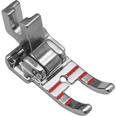 FQTANJU 1/4 inch Metal Patchwork Quilting Foot P60801 for Singer Featherweight 221 222and Low Shank Sewing Machine