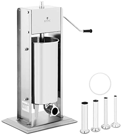 Royal Catering RCWV-15L Poussoir à saucisse vertical - 15 l Poussoir à Saucisses Manuel vertical Machine à saucisses Vertical