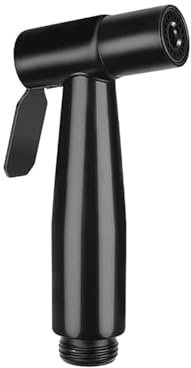 Pulvérisateur de Bidet à Main pour Toilettes - Douchette Manuel avec Robinet pour Hygiène Salle de Bain Nettoyage G1/2 pouce Noir