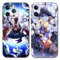 2 Pack Phone Case For iPhone 11 Pro MAX 6.5 inch, Anime Luffy Gear 5 Nika Zoro Sun God Cartoon Pattern Shockproof Soft Aesthetics Design Full lens Protection Cover for Children Boy Girl, Black