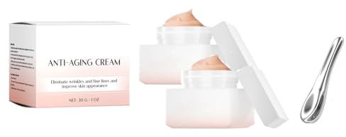 Anti-Wrinkle Wrinkle Filler Serum, Power Redo Wrinkle Fix - Advanced Anti-Aging Blur & Smooth Wrinkle Filler, Peptides Reduces Fine Lines, Vitamin C + Rosehip Oil, Grips Makeup, Vegan & Cruelty (2Pc)