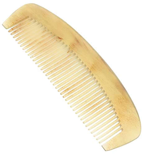 IWOWHERO Pettine in Corno Naturale Antistatico Per Donna Pettine Capillare Districante Per Capelli Sottili Accessorio Per Styling e Massaggio Del Capelluto Favorisce Circolazione e Riduce l