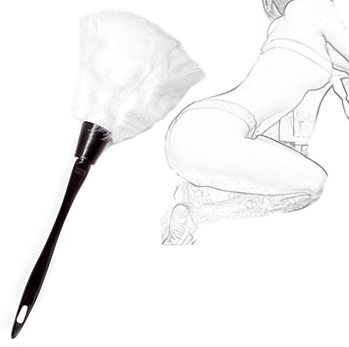 TRQOYTU Deluxe Piuma Solleticatore Fustigatore Erotico SM Frusta Sesso Amore Piuma Frusta Per Clitoride BDSM Bondage Sculacciata Slapper Paddle Letto Restrizioni Flirtare Gioco Di Ruolo Erotico