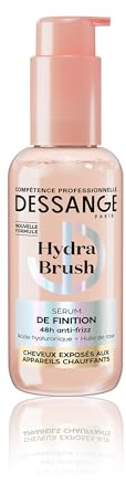 DESSANGE - Sérum Cheveux Sans Rinçage Thermo-Protecteur Hydra Brush - Acide Hyaluronique & Huile De Rose - Hydrate, Protège & Définit - Cheveux Exposés Aux Appareils Chauffants - 110ml
