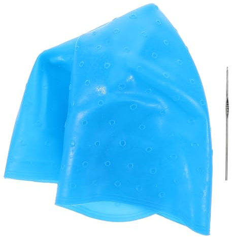 WRITWAA Gorro de Silicona Diseño Adaptable para Teñir el Cabello Reutilizable Tipo de Cabello, Adecuado para Uso en Barbería y Salón Profesional