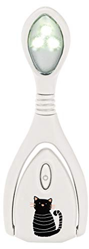 moses libri_x - Luce LED da lettura Lumi Plus, motivo: gatto, con dimmer continuo, lampada da lettura per lettura al buio