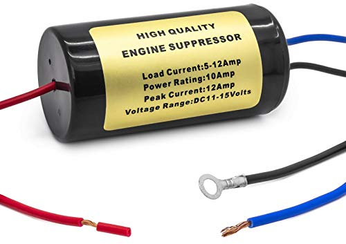 KFZ Entstör Trenn Brumm Piepen Rauschen Mantel Strom Filter Auto Radio 12 Amp