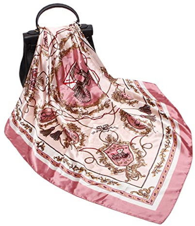 FAIRYGATE Schal Damen Herren Seidetücher Set Bandana Halstuch Bandanas Männer Tuch 90 x 90 cm 78007