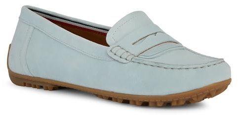 Geox Damen D KOSMOPOLIS + Grip Moccasin, LT Blue, 36 EU