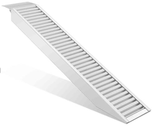 TANGZON 2050KG Trailer Ramp, 160cm Heavy Duty Aluminum Loading Ramps with Non-slip Surface, Extension Plate & Hook End, Steel Access Ramps for Motorcycles Cars ATVs Bikes(1PCS)