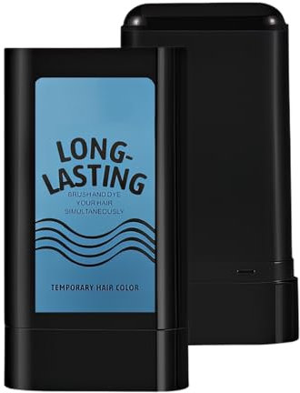 Hair Dye Stick with Comb, Portable Hair Color Touch-Up Sticks Safe and Convenient, Long-Lasting Hairs Makeup Coverage,Hair Concealer for Gray Hair Coverage (Black)