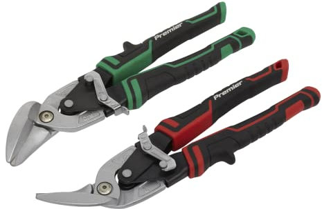 Sealey AK69072 Juego de tijeras de hojalata de aviación de alto apalancamiento de 2 piezas