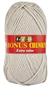 Sirdar Hayfield Bonus Chunky, Pearl Grey (615), 100g