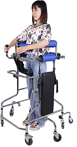 Six tours/huit tours, anti-inclinaison, anti-renversement, déambulateur adulte for personnes âgées hémiplégique cadre debout de rééducation, hauteur réglable, aide à la marche for les personnes handic