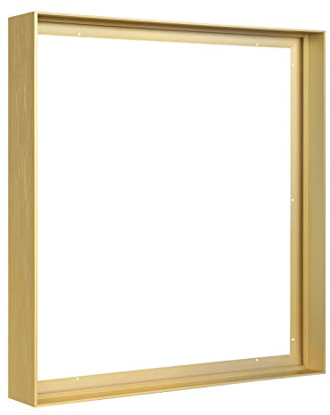 FOLKOR Canvas Floater Frame for 24x30 Oil Paintings, DIY Metal Canvas Frame with 1.5 Deep Modern Prints Wall Art/Portrait/Landscape Living Room Bedroom Kitchen Decor (Gold)