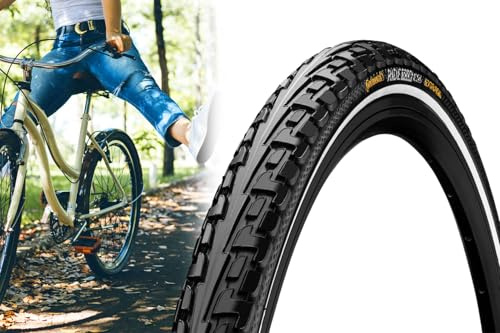 Fahrradreifen Continental Ride Tour 1.60 x 28 Zoll, 42-622 mit Pannengürtel, Reflexstreifen, Drahtreifen auch E-Bike bis 25km/h