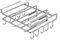 SMZhomeone Organizador multiusos para colgar en la cocina, 26,5 x 25 x 7 cm, soporte para tabla de cortar de acero inoxidable con ganchos para cubrir ollas y trapos (plateado)