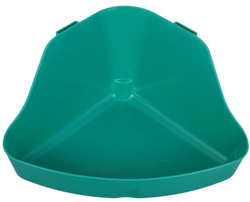 Alasum Lettiera a Muro per Conigli e Cincillà in Plastica Verde, Contenitore Bagno e Toilette Facile da Pulire per Gabbie di Criceti e Altri Piccoli Animali