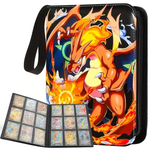 Raccoglitore Carte Pokémon 900 Carte – Album Professionale Porta Carte Collezionabili Pokémon TCG – Binder con Tasche Protettive Ideale per Collezione, Scambio e Regalo