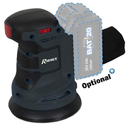 RIBIMEX PRBAT20/PORSB Levigatrice rotorbitale 20 V RBAT20 senza batteria e senza caricatore