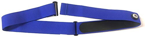 TAOPE Elastic Sport Heart Rate Monitor Adjustable Chest Mount Belt Strap Bands Fitness Equipment for Garmin Wahoo - Navy Blue