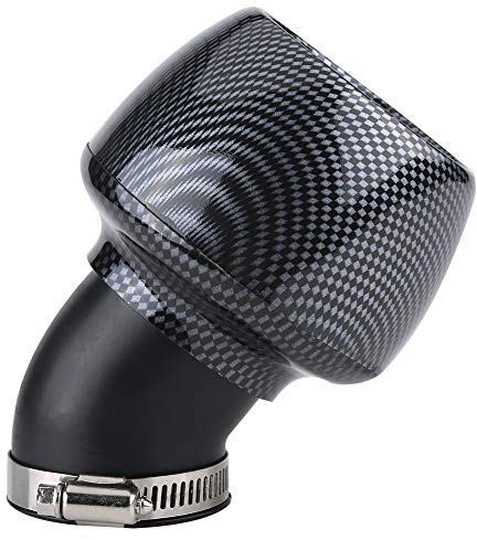 Filtre à Air d'Entrée, Cornet Filtre Air, Filtre à Air de Moto, à 45 Angles et Collier de Serrage Réglable, Convient à La Plupart des Motos 150cc-250cc, Motos, VTT, Dirt