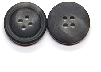 20 PCS Colorful Coat Big Buttons for Clothing Large Windbreak Suit Sweater Decoration Handmade DIY Accessories Wholesale (Black, 18mm)