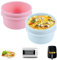 Lot de 4 Coquetiers Pochés en Silicone Réutilisables pour Friteuse à Air Comprimé, Moule Silicone Air Fryer - Moules à Gâteaux - Sans BPA - Passe Au Four et Au Lave-Vaisselle