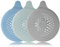 Cozlly Coladores de Drenaje de Silicona, 3 Piezas Silicona Protector de Drenaje, con Ventosa, Silicona Atrapa Pelos Ducha, Cubierta de Desagüe de Ducha, para Baño, Bañera, Baño y Ccocina