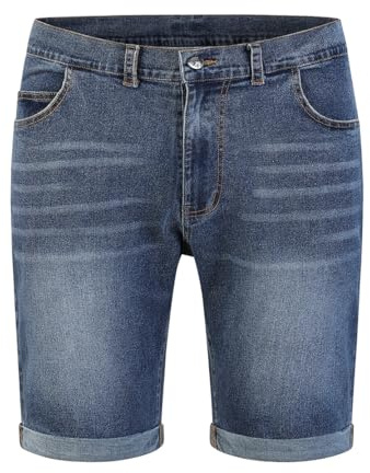 ZOXOZ Short Jean Homme Bermuda Homme Jean Stretch d'été Denim