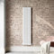 White Double Flat Panel Vertical Radiator 1600x350mm (1600x67x350)