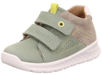 Superfit Jungen Breeze Sneaker, Hellgrün Beige 7510, 25 EU