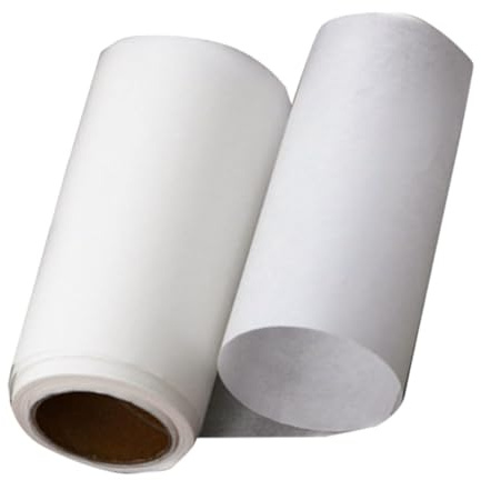 STOBAZA Papel de Horno Antiadherente para Pasteles, Rollo de 1 Papel de Pergamino Blanco Que Previene Que Se Pegue y Mantiene la Forma del Bizcocho