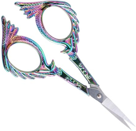 Baluue Ciseaux à Broder en Acier Inoxydable Légers et Faciles à Utiliser, Outil et Chic pour Tailler Sourcils Précision