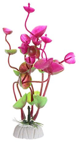 Ogquaton Plantes Aquatiques Décoration d'aquarium Artificielle Maison Ornements Aquarium coloré Durable et Pratique