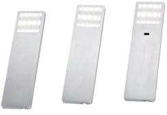 Paul Neuhaus 1120-95-3 HELENA LED-Unterbauleuchte 3er Set 6W Warmweiß Aluminium (gebuerstet)