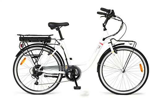 i-Bike, City Easy Urban, Bicicletta Elettrica a Pedalata Assistita, Unisex Adulto, Taglia Unica