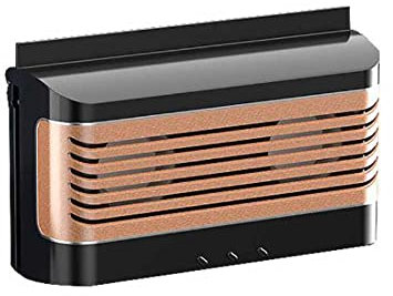 Riloer Solenergi bil avgasfläkt, bärbar automatisk kylfläkt mini bil sommar luftfläkt, universell luftrenare med lågt brus, svart/vit