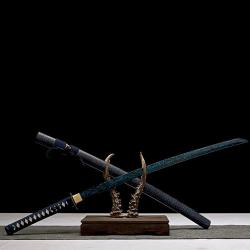 103 cm Bokken,handgefertigtes Samurai-Schwert,Klinge aus Kohlenstoffstahl und Scheide aus massivem Holz,echtes Katana für Cosplay,Geschenk,Dekor,Ausstellung,zum Sammeln von Kendo Iaido Histrionics