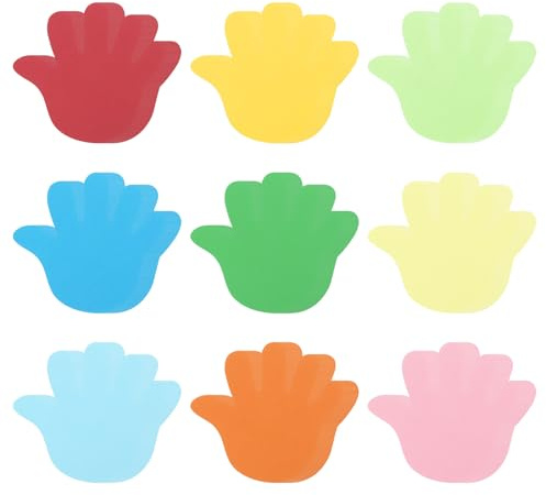 PATIKIL Découpes en Papier pour Tableau d'Affichage, 108 Pièces de Formes de Mains en Papier pour Décorations de Bricolage en Classe, Projets d'Artisanat, Multicolores