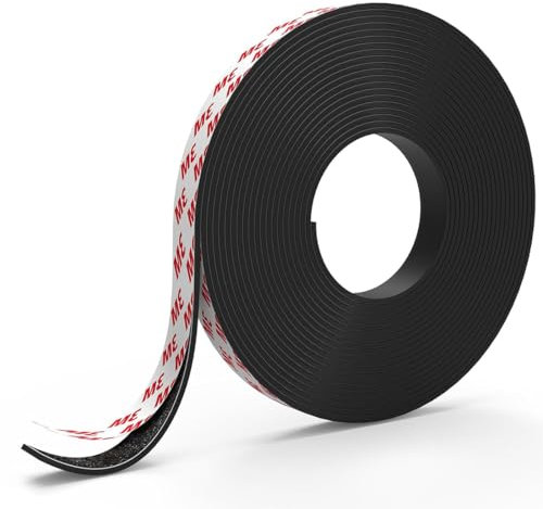 CJQRL 3 Meter Magnetband, Magnetisches Klebeband, Magnetband Selbstklebend, Magnete Für Fliegengitter, Magnet Klebeband, Starkes Magnetklebeband(25 mm breit und 1,5 mm dick)